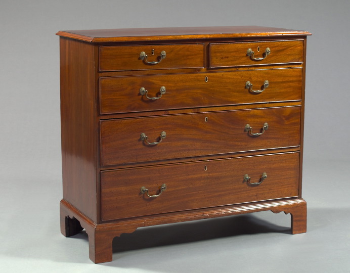 Appraisal: George III Mahogany Chest of Drawers second quarter th century