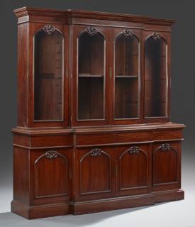 Appraisal: English William IV Style Carved Mahogany Breakfron English William IV