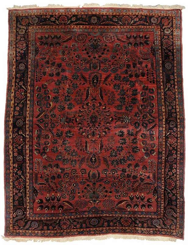 Appraisal: Sarouk Carpet early mid- th century well executed designs on