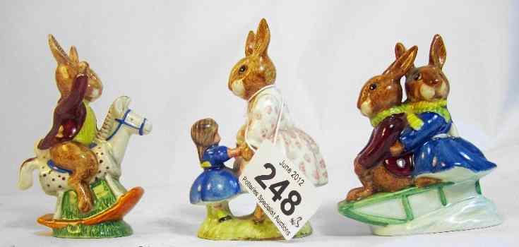 Appraisal: Royal Doulton Bunnykins Figures Dollie Bunnykins Playtime DB Billie and