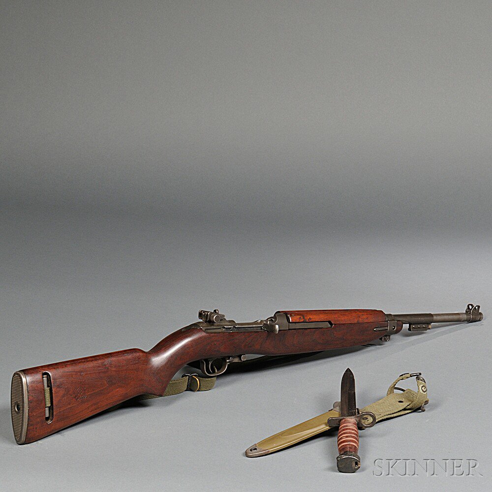 Appraisal: U S M Semiautomatic Carbine and Bayonet c serial number