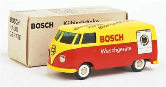 Appraisal: TEKNO TYPE VW VAN 'BOSCH' red and yellow with washing