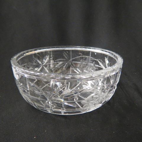 Appraisal: Hawkes Cut Glass Bowl Gravic style design signed