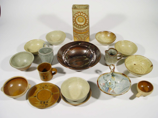 Appraisal: Group of Studio pottery including a Roger Cockram Studio pottery