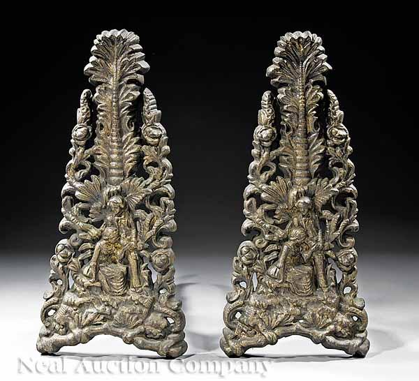 Appraisal: A Rare Pair of American Paul and Virginie Figural Cast