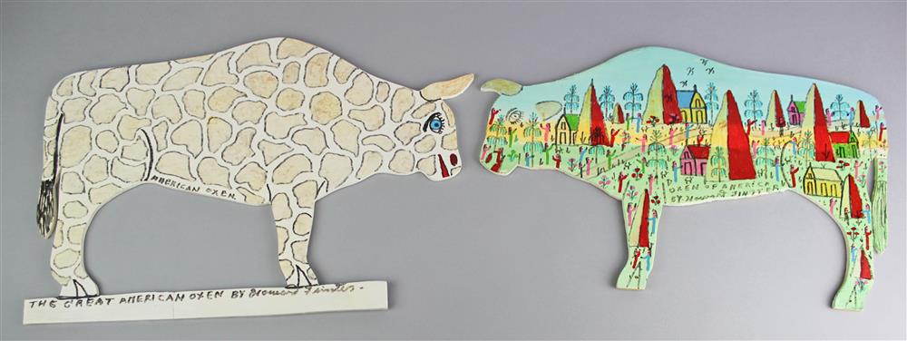 Appraisal: HOWARD FINSTER AMERICAN - THE GREAT AMERICAN OXEN and OXEN