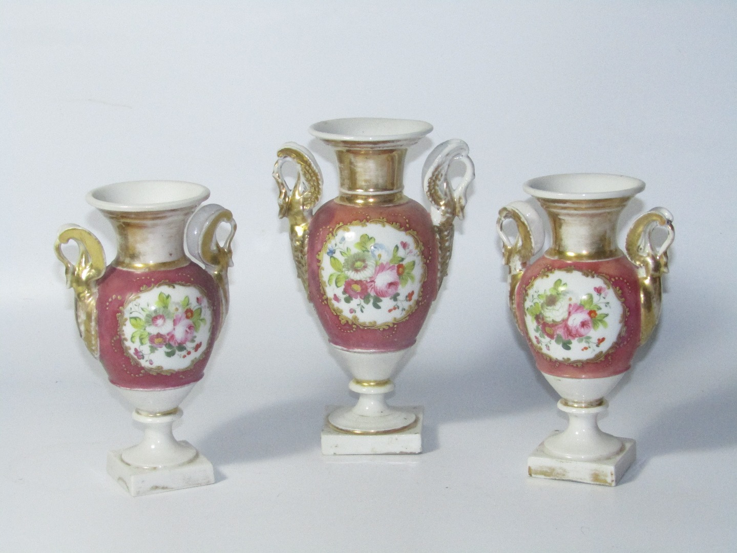 Appraisal: A pair of early thC porcelain vases each of campana