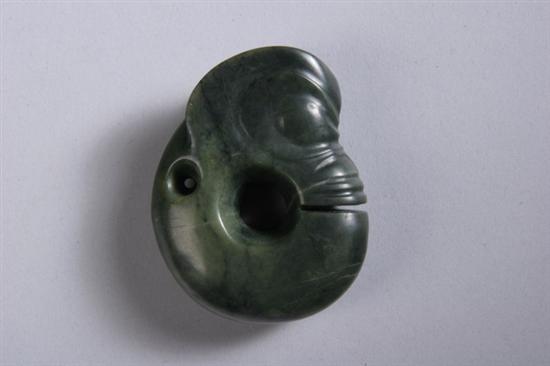 Appraisal: CHINESE NEOLITHIC JADE PENDANT Hongshan period - in long Good