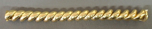 Appraisal: Ladies k gold San Marco bracelet l grams