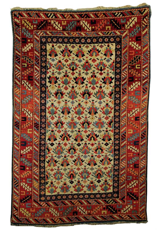 Appraisal: KUBA RUG Caucasus mid th century feet inch x feet