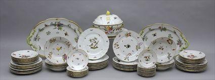 Appraisal: ASSSEMBLED GROUP OF HEREND PORCELAIN TABLE ARTICLES Comprising - in