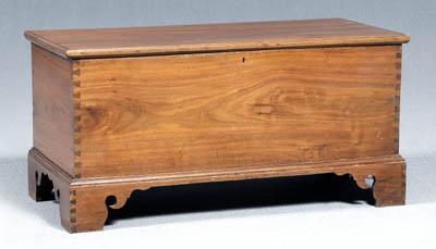 Appraisal: Tennessee walnut lift-top chest poplar and pine secondary dovetailed case