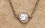 Appraisal: ROBERTO COIN PENDANT k white gold pendant with bezel set