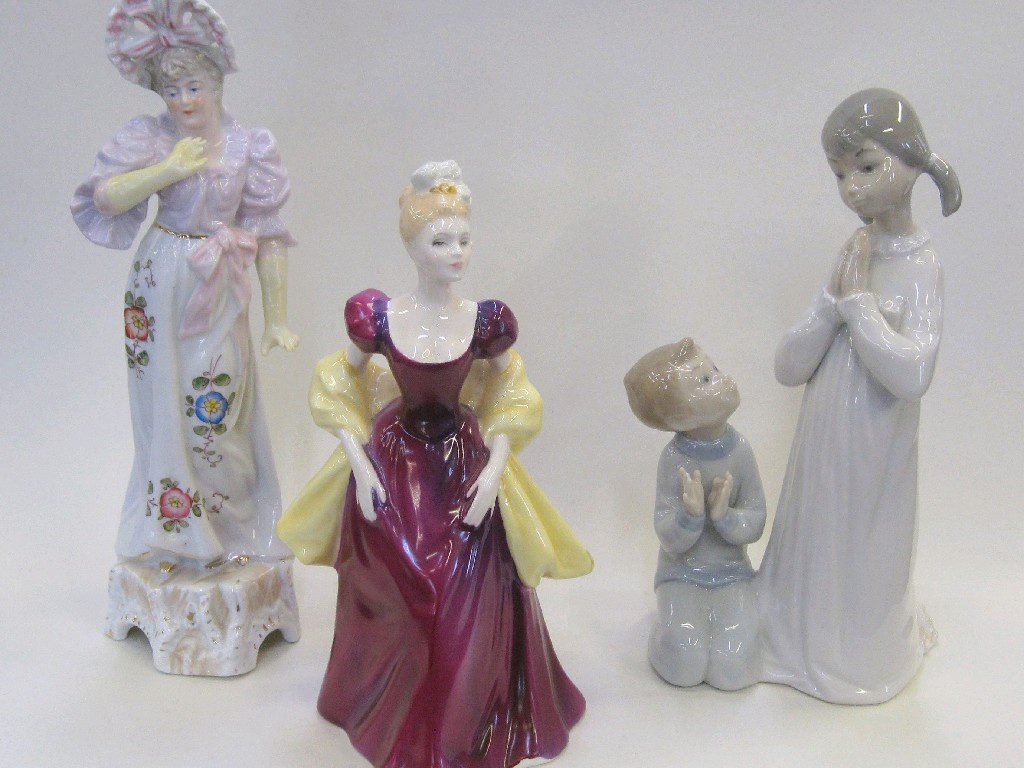 Appraisal: Royal Doulton figure Loretta HN Lladro figure of praying children