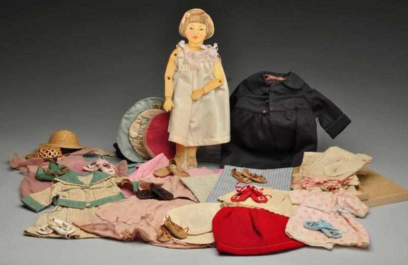 Appraisal: Lot of Doll Clothing Description Most suitable for Schoenhuts Wonderful