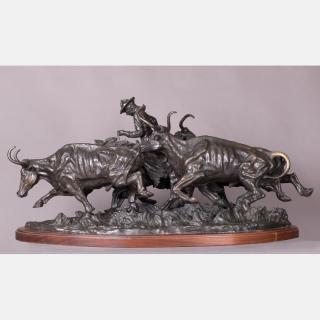 Appraisal: After Frederic Remington - Stampede Bronze Inscribed Copyright F Remington'