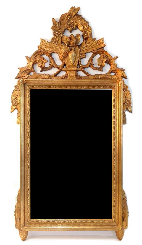 Appraisal: Sale Lot A Louis XVI Style Giltwood Mirror Height x