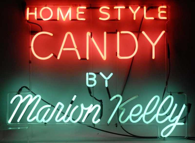 Appraisal: Marion Kelly Candies Neon Sign Description Coopersburg PA Includes a