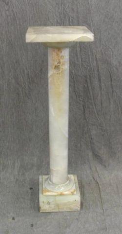 Appraisal: Alabaster Pedestal From a Queens NY estate Dimensions h