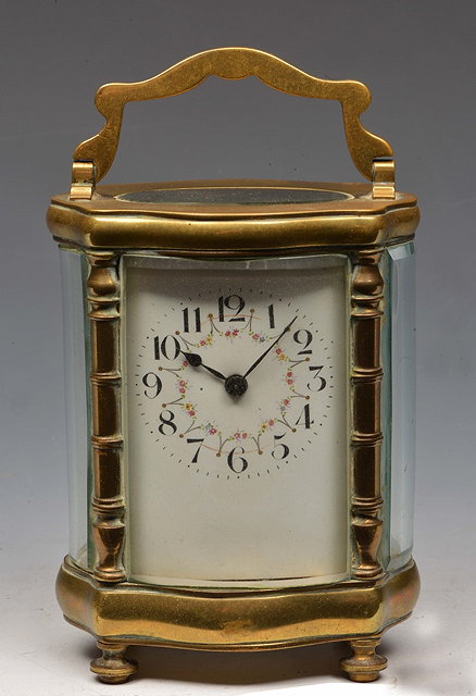 Appraisal: A LATE TH EARLY TH CENTURY CARRIAGE TIMEPIECE the bowed