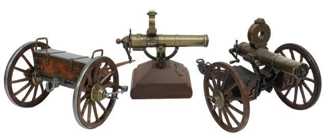 Appraisal: lot of Miniature reproductions of the Colt Gatling Gun gun