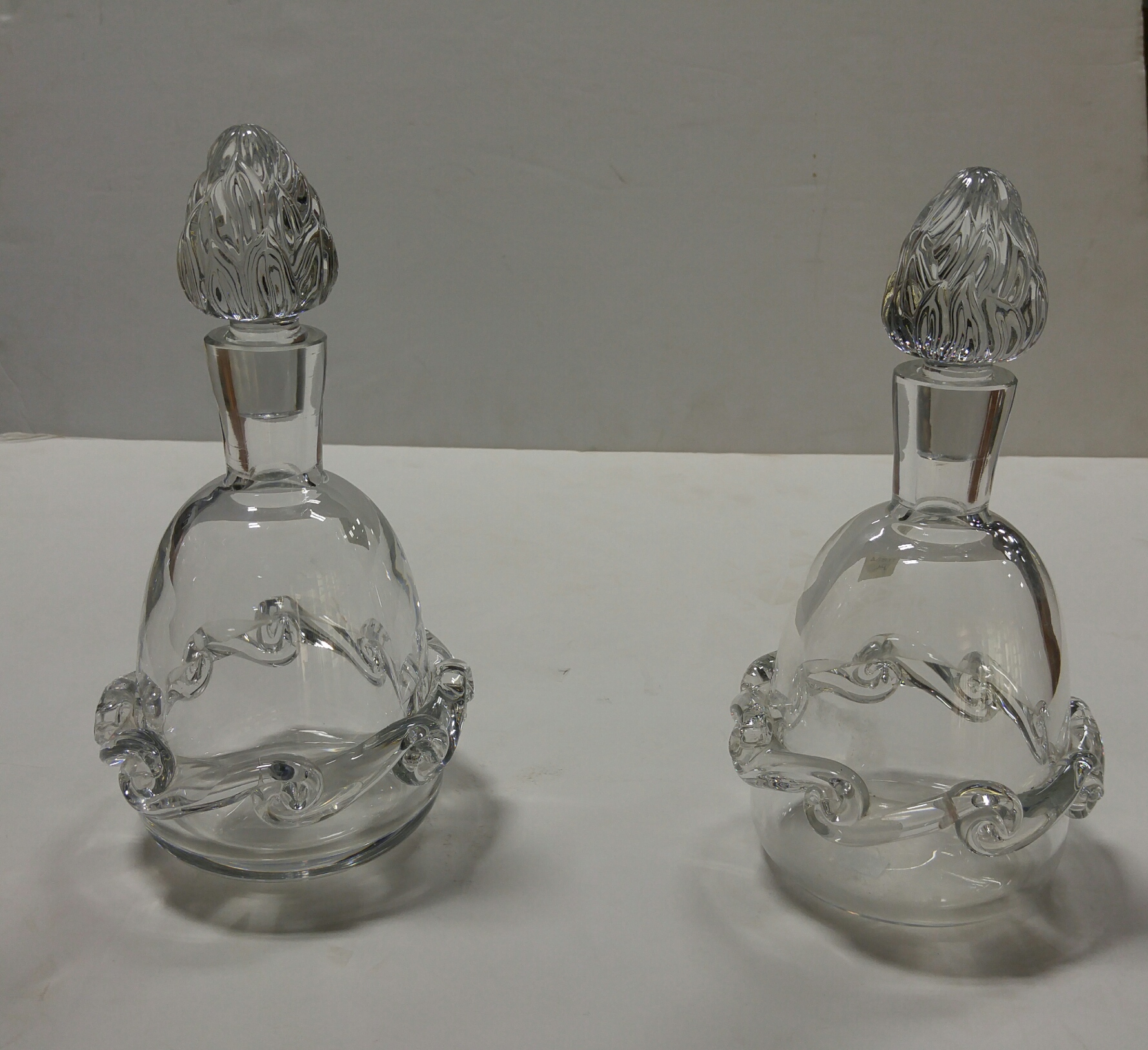 Appraisal: PAIR OF SIGNED BACCARAT DECANTERS France late th century Clear