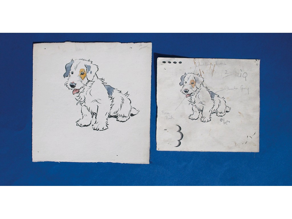 Appraisal: CECIL ALDIN A study of a Sealyham terrier for a