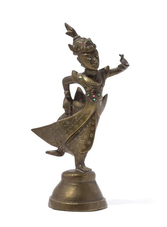 Appraisal: Sale Lot A Bronze Figure of a Deity wearing dhoti