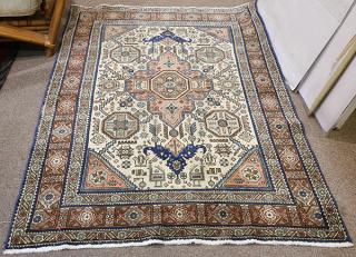 Appraisal: Semi Antique Caucasian Shirvan carpet Semi Antique Caucasian Shirvan carpet