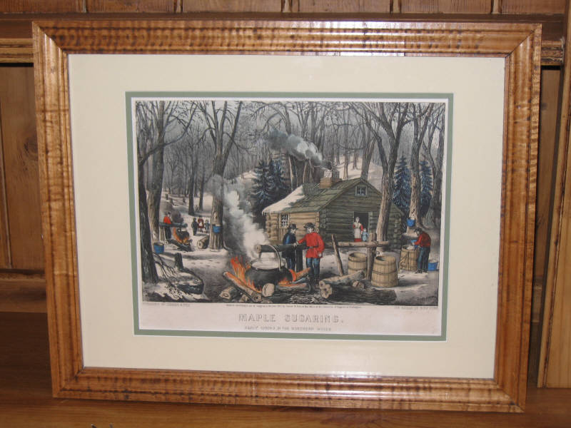 Appraisal: CURRIER IVES PUBLISHERS MAPLE SUGARING EARLY SPRING IN THE NORTHERN