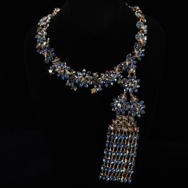 Appraisal: French Haute Couture Vintage Runway Crystal Necklace marked Made in