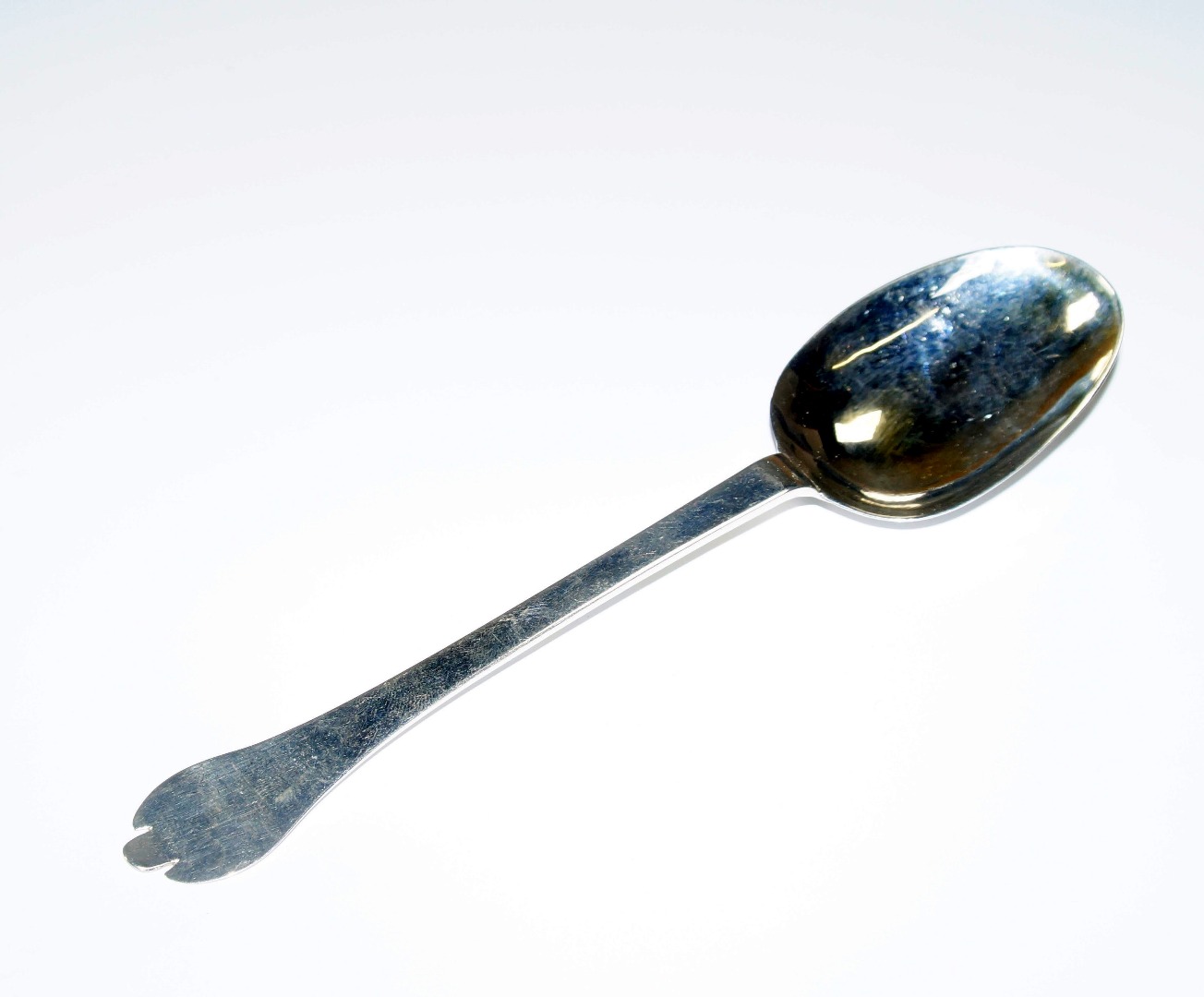 Appraisal: A William Mary trefid spoon William Scarlett London assay oz