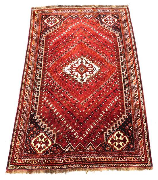 Appraisal: RUG Modern Persian style carpet tribal design minor color run