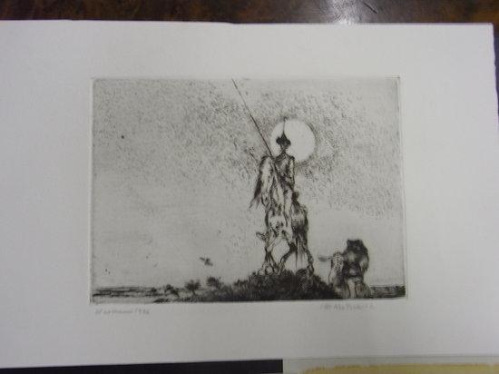 Appraisal: MARIAN KRATOCHWIL Polish - Don Quixote and Sancho signed lower