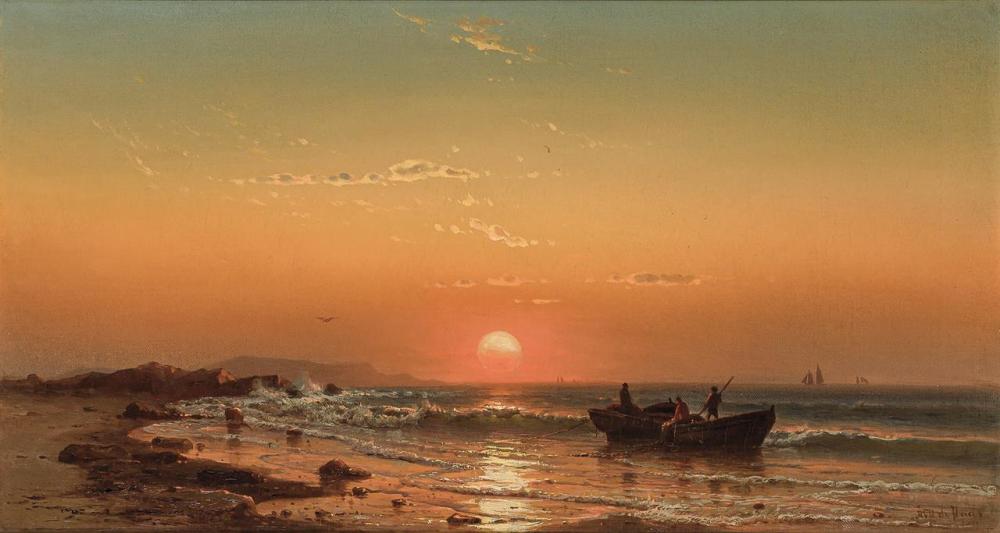 Appraisal: MAURITZ FREDERIK HENDRICK DE HAAS American Dutch - Sunset on