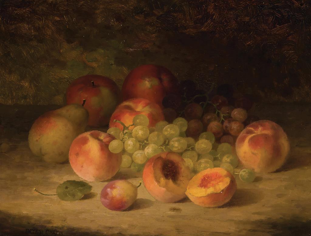 Appraisal: BRYANT CHAPIN American - Still Life with Peaches and Grapes