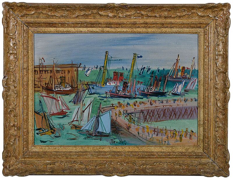 Appraisal: Jean Dufy French - Le Havre Le Bassin de la