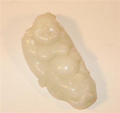 Appraisal: Chinese carved jade Budai th century