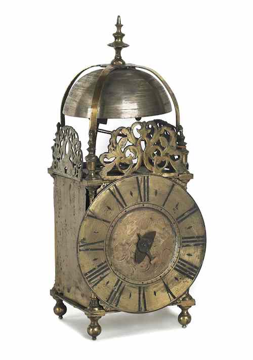 Appraisal: English lantern clock by Richard Rayment Bury Street Edmonds ca