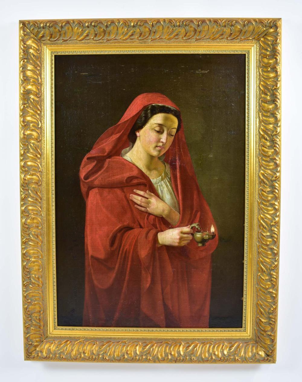 Appraisal: GRIGORY KARPOVICH MIKHAILOV RUSSIAN - Attributed to Lady in Red