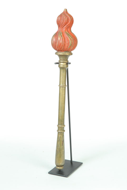 Appraisal: ODD FELLOWS TORCH American probably Ohio late th century wood