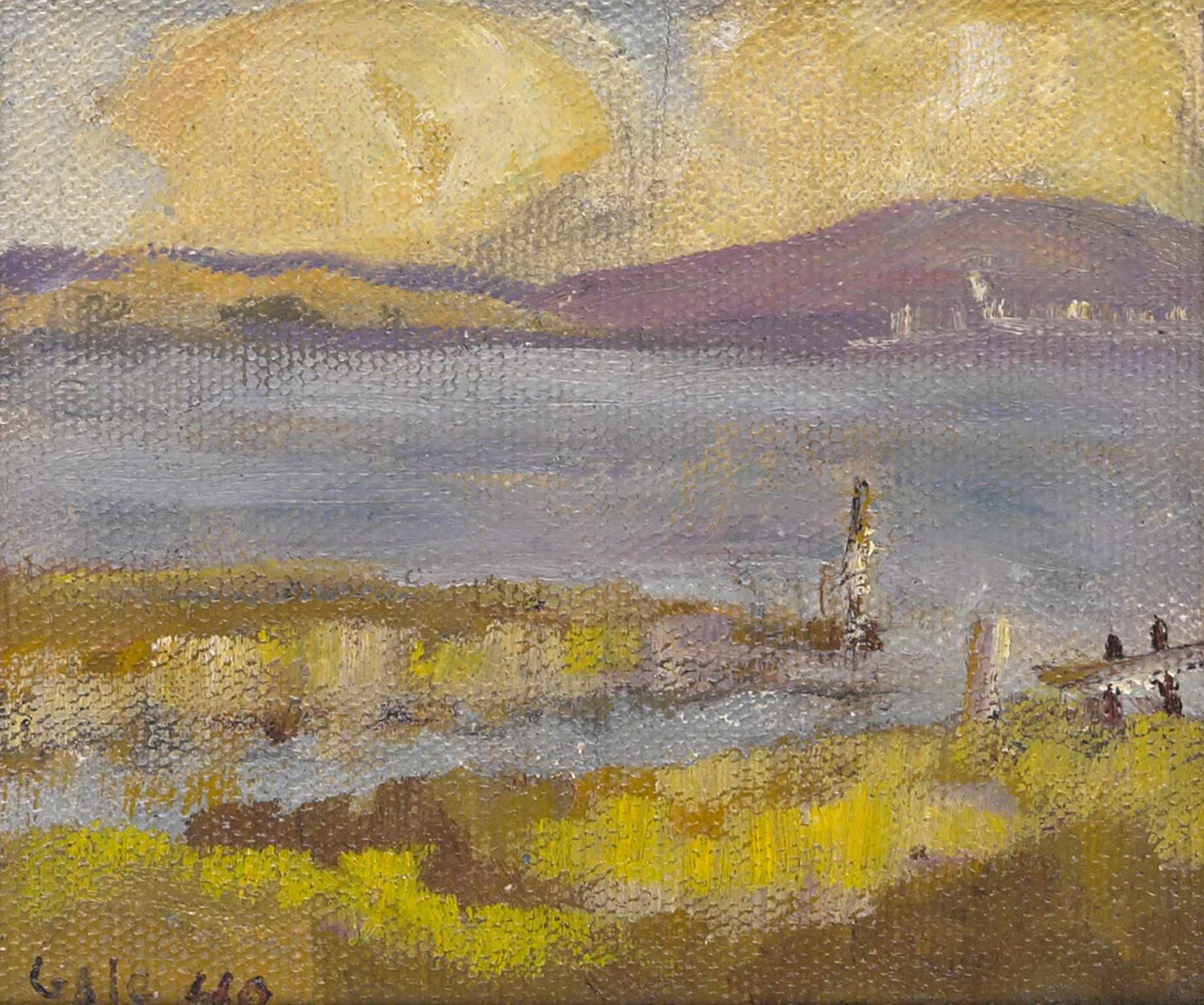 Appraisal: Selden Connor Gile American - Lagoon and purple hill signed