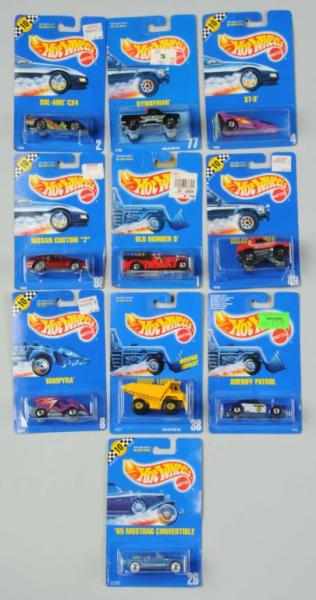 Appraisal: Lot of Mattel Hot Wheels Blue Card Vehicles Description Includes