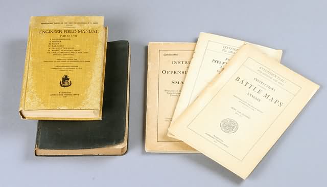 Appraisal: Manuals including Engineer in War Engineer in field Manual Infantry