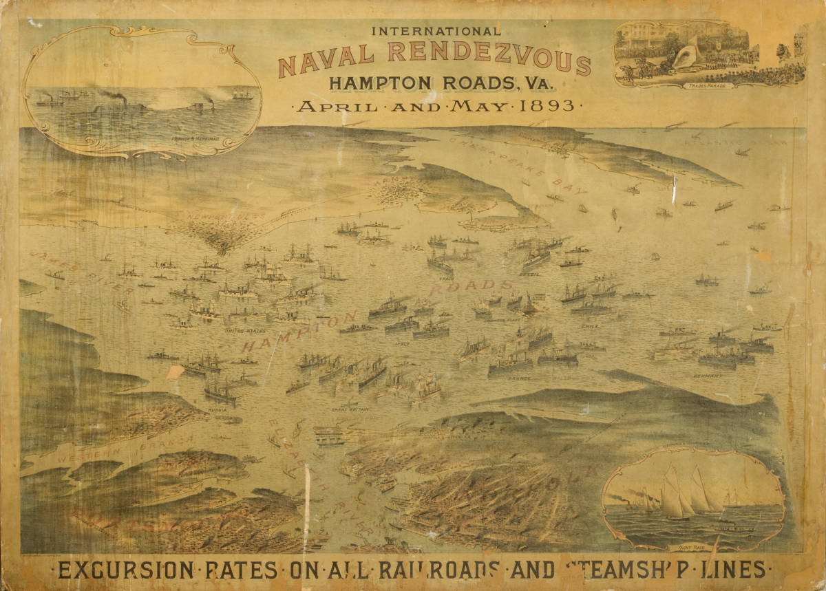 Appraisal: INTERNATIONAL NAVAL RENDEZVOUS HAMPTON ROADS VA APRIL AND MAY Chromolithograph