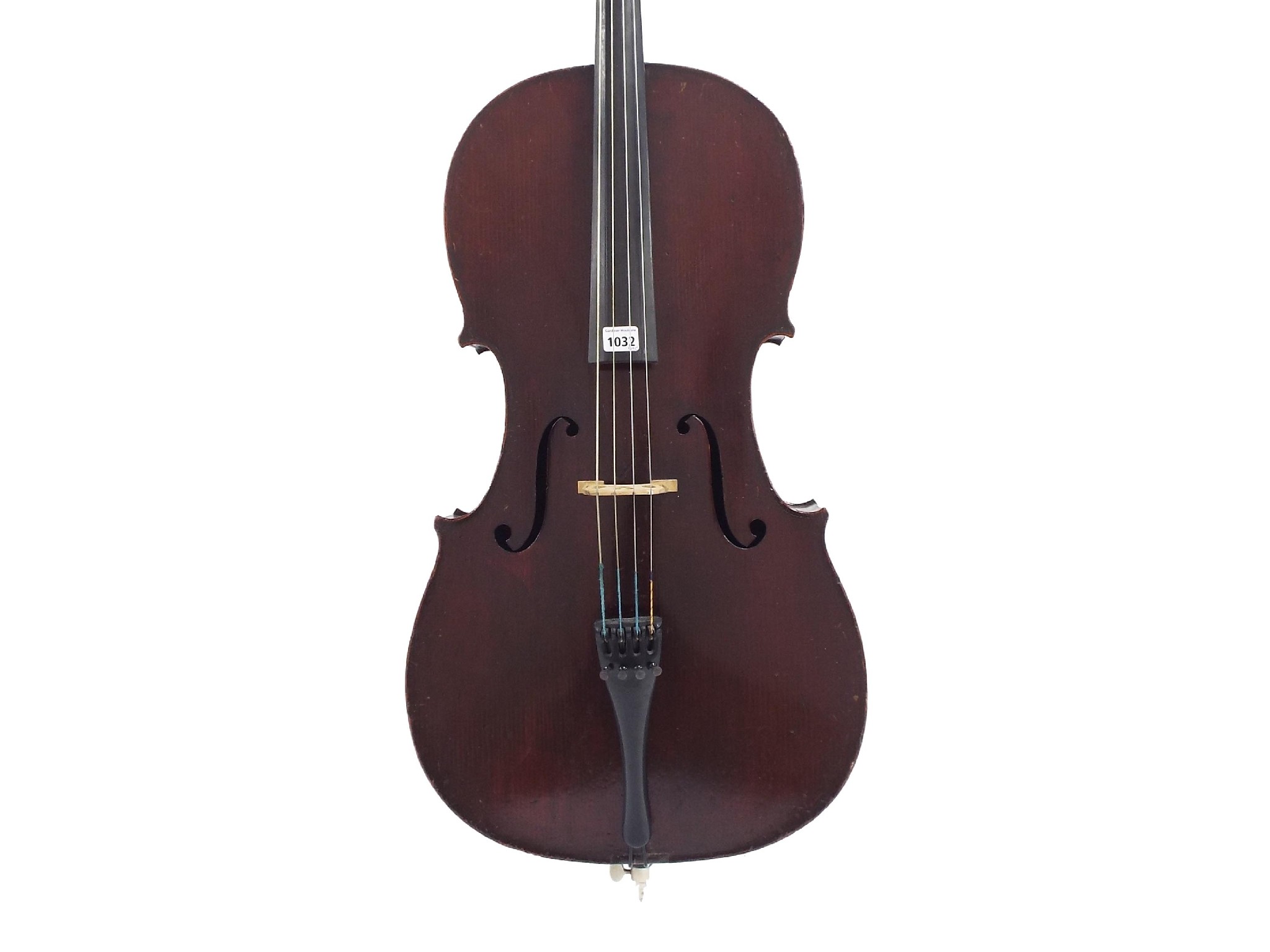 Appraisal: Late th century French violoncello labelled Medio-Fino the two piece