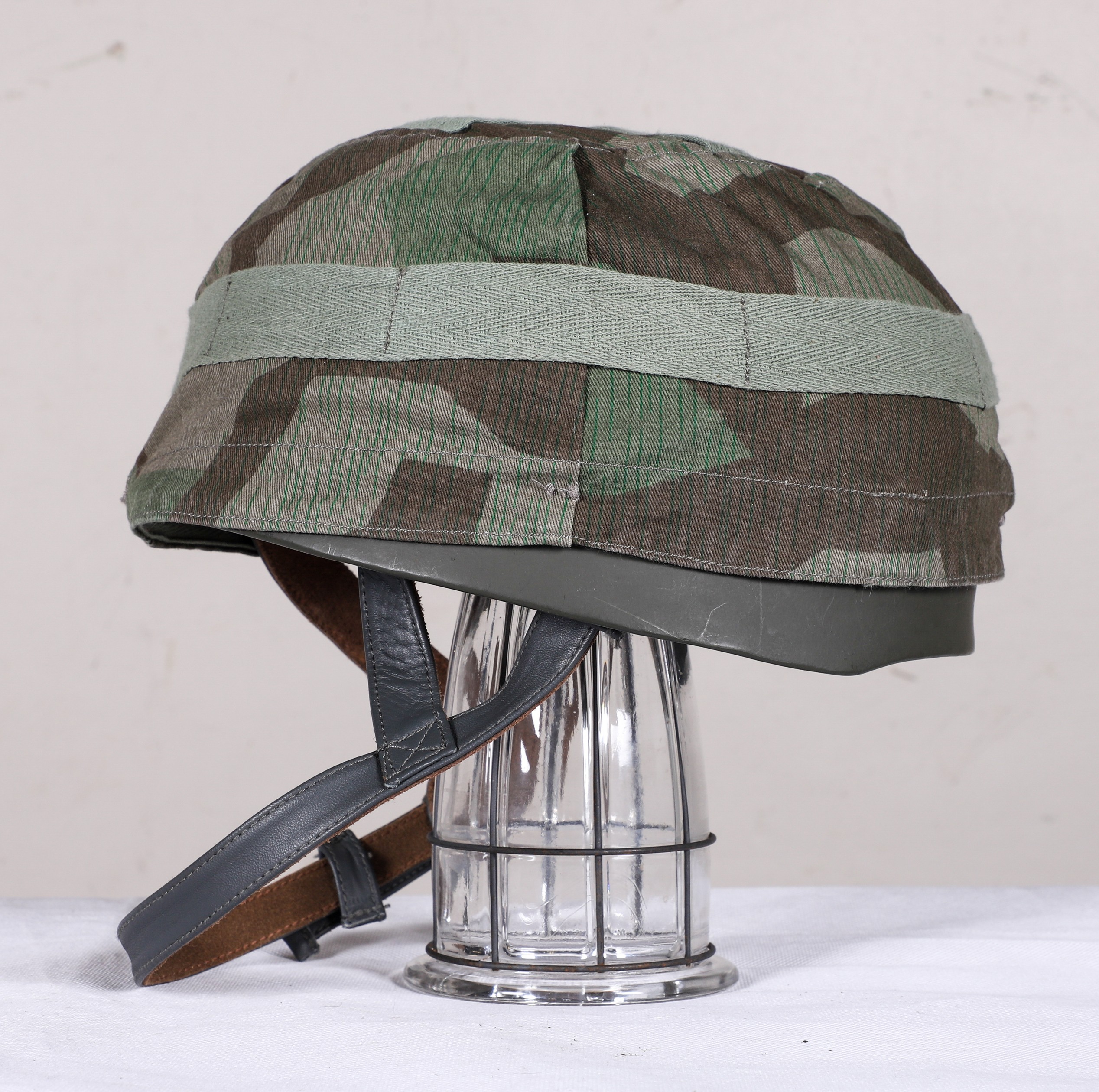 Appraisal: German WWII M Helmet refurbished or repro ckl Late War