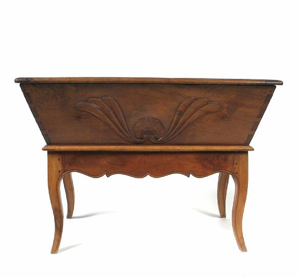 Appraisal: A Louis XV fruitwood dough bin second half th century