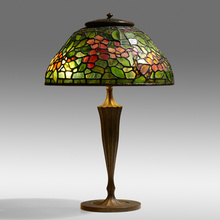 Appraisal: Tiffany Studios APPLE BLOSSOM TABLE LAMP USA c leaded glass