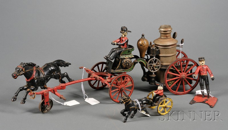 Appraisal: Pratt Letchworth Cast Iron Fire Pumper and Several Other Cast